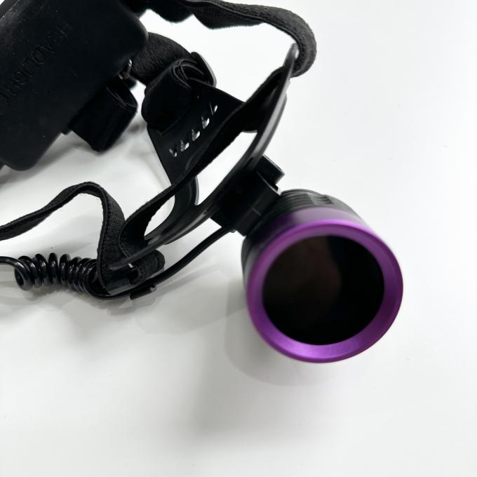 蛍光磁粉UVヘッドランプ DG-3101S、ピーク波長365-370nm、18650リチウム電池2個付き 1