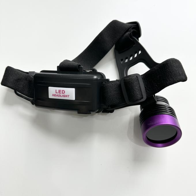 蛍光磁粉UVヘッドランプ DG-3101S、ピーク波長365-370nm、18650リチウム電池2個付き 4