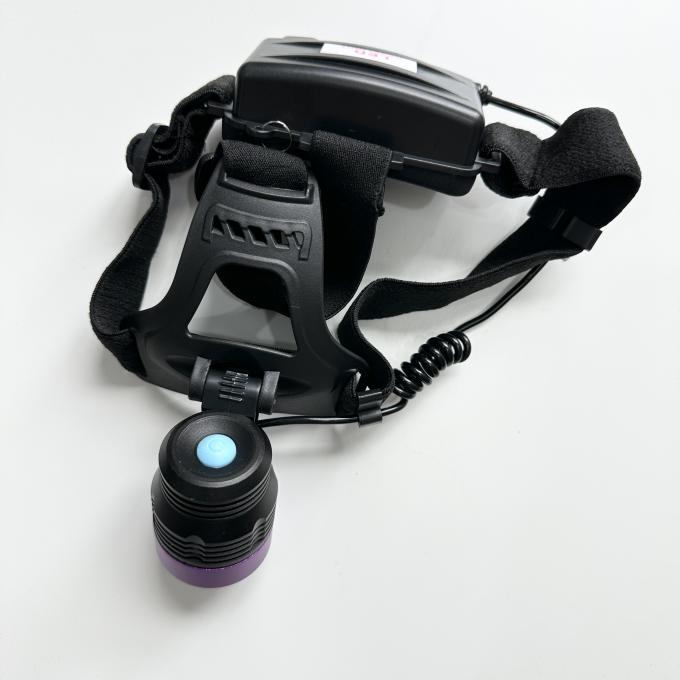 蛍光磁粉UVヘッドランプ DG-3101S、ピーク波長365-370nm、18650リチウム電池2個付き 7
