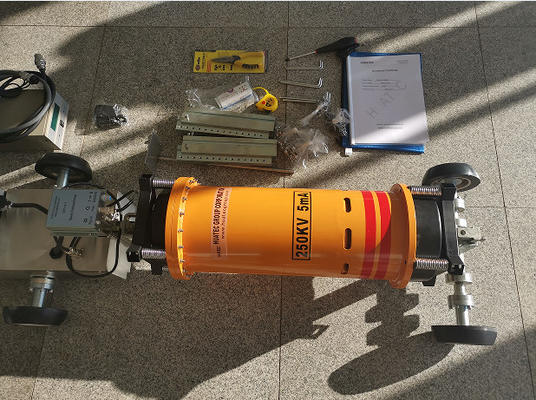 長距離中央放射線管線 溶接検査 X線クローラー 1.0*3.5 焦点点サイズ 12 M/min 移動速度