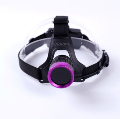 40 × 38mm ピーク波長 調整可能なUVヘッドランプ ヘッドとヘルメットの着用