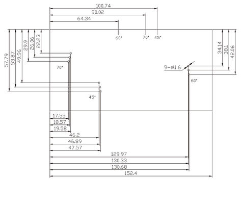 炭素鋼 RC 解像度比較 超音波校正ブロック標準 AWS D1.1/D1.1M-2015
