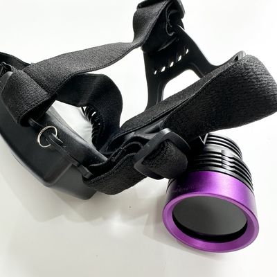 DG-3101S 90度上下調節 UV ヘルメット型ブラックランプ 30 平均寿命 LED 50mm 照射区域