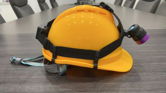 蛍光磁粉UVヘッドランプ DG-3101S、ピーク波長365-370nm、18650リチウム電池2個付き