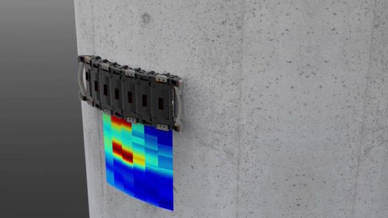 クラッド材越しのインサービス金属配管腐食検査用HEF-17パルス渦電流探傷装置