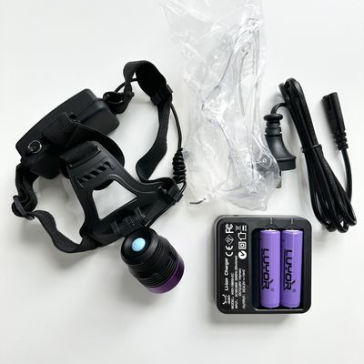 DG-3101S ポータブルUV-Aヘルメット 黒光 90° 調節可能なヘッド NDT?? 光漏れ検知 紫外線ヘッドランプ