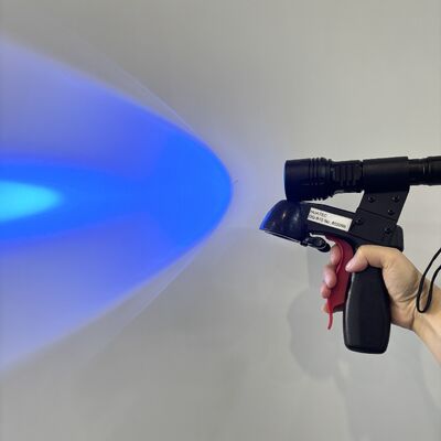 DG-B10 片手操作UVライトスプレー缶ホルダー 57.4mW/cm2 365nm NDT?? 光テストブレーキット