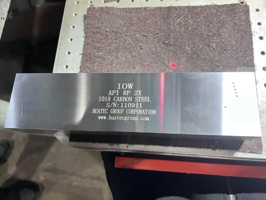 IOW Calibration Block API RP 2X-2004 Standard for Angle Beam Ultrasonic Testing