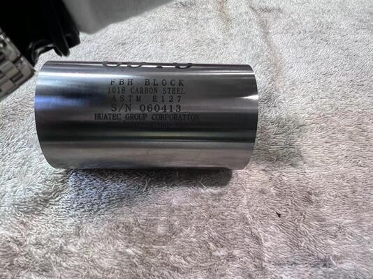 10つの平底穴校正ブロックの距離と面積幅セット