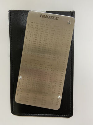 パイプ凹部検査ルーラー ステンレス鋼管ピットゲージ