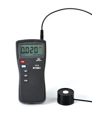 UV-B 産業用UV光強度計 0.1~200000μW/cm2 UV254 UV297 探査機 UV照射検査器